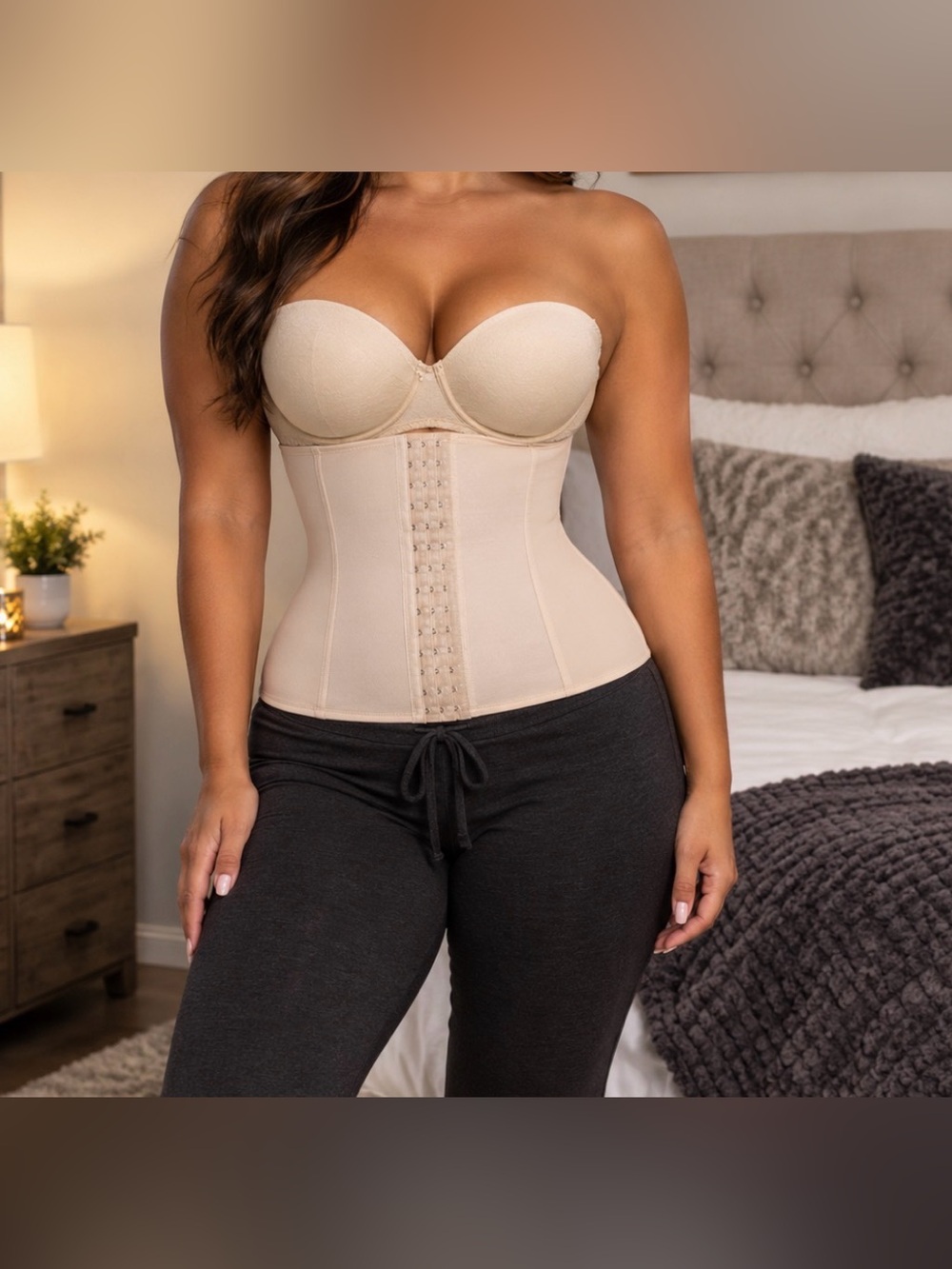 Squeem Perfectly Curvy Waist Cincher Shapewear Tummy Control Size XL